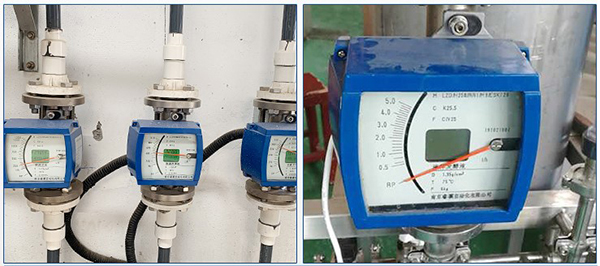 實驗室用轉(zhuǎn)子流量計現(xiàn)場安裝使用圖