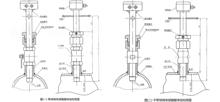 插入式電磁流量計(jì)結(jié)構(gòu)圖